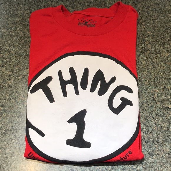 Universal Studios red Thing 1 short sleeve tee shirt size Large - Picture 7 of 7